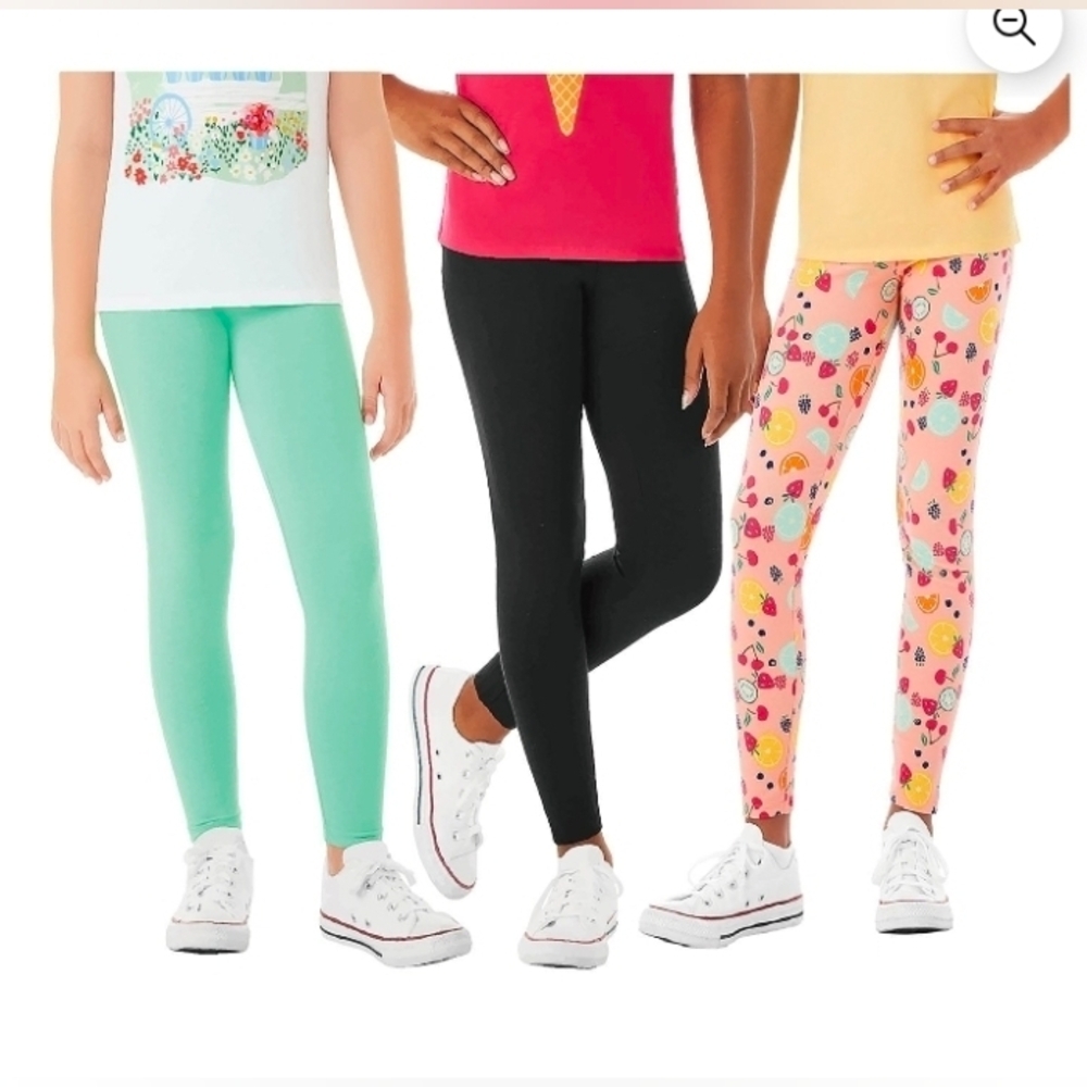 Member's Mark Girls 3-Pack Cotton Leggings